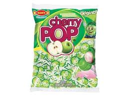 SAMS PIRULITO CHICLE CHERRY POP MA�A VERDE PCT 50UN
